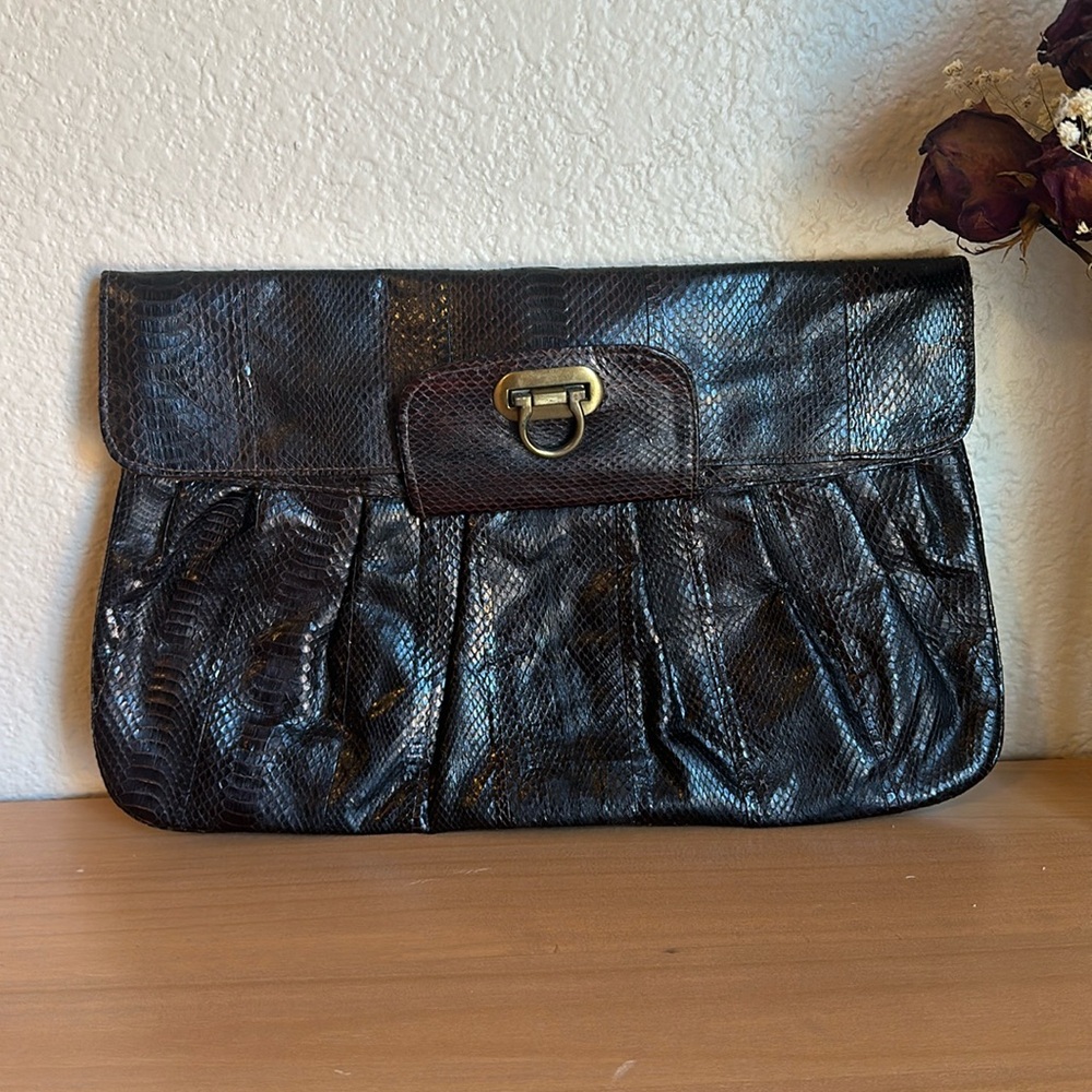 Vintage Exotic Snakeskin Clutch